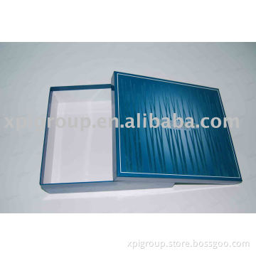 cosmetics box with flocking printed logo